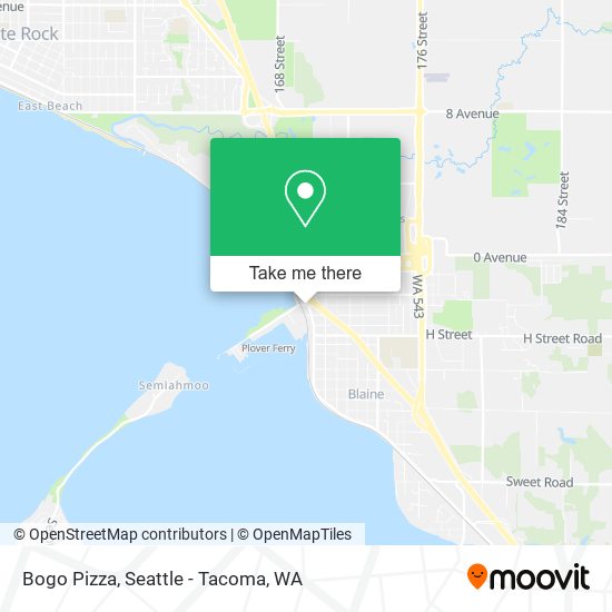 Bogo Pizza map