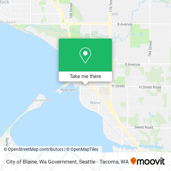 Mapa de City of Blaine, Wa Government