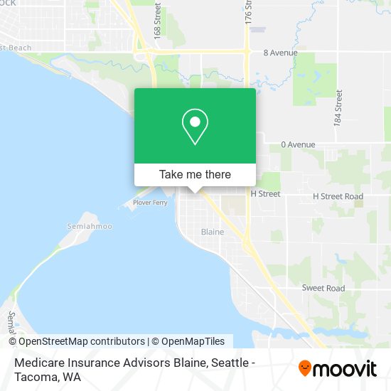 Mapa de Medicare Insurance Advisors Blaine