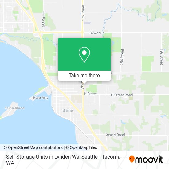 Mapa de Self Storage Units in Lynden Wa