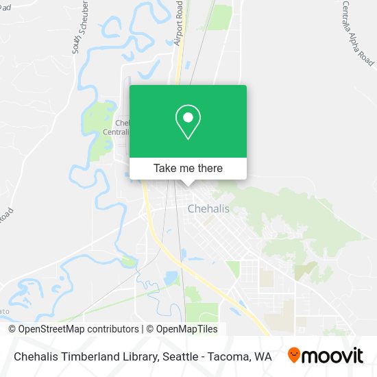 Chehalis Timberland Library map