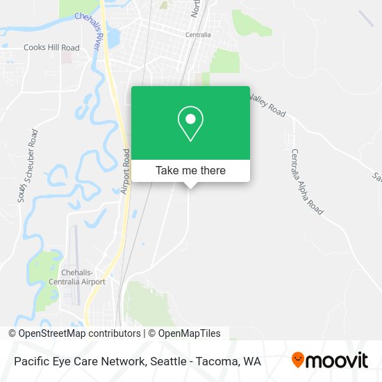 Mapa de Pacific Eye Care Network