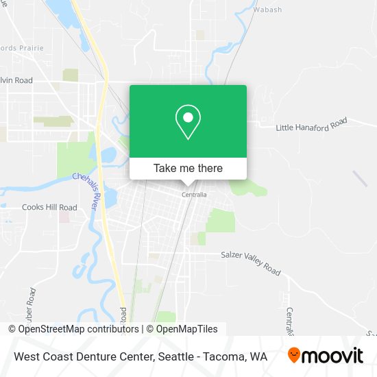 Mapa de West Coast Denture Center