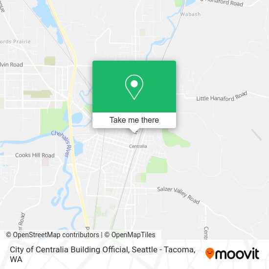 Mapa de City of Centralia Building Official