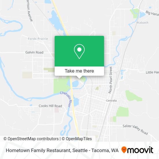 Hometown Family Restaurant map