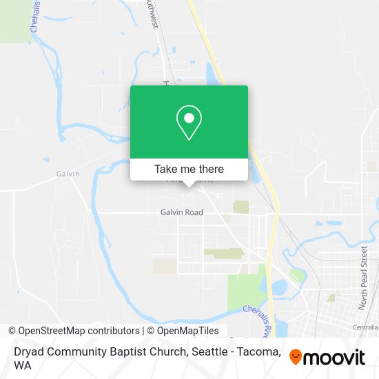 Dryad Community Baptist Church map