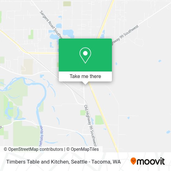 Timbers Table and Kitchen map