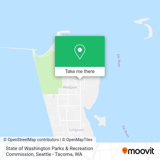 State of Washington Parks & Recreation Commission map
