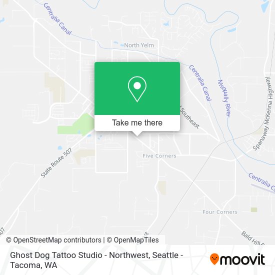 Ghost Dog Tattoo Studio - Northwest map