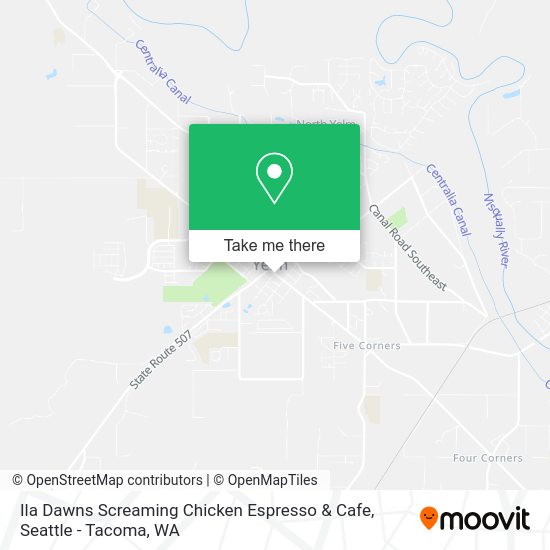 Ila Dawns Screaming Chicken Espresso & Cafe map