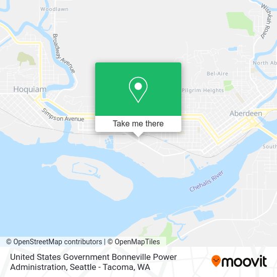 Mapa de United States Government Bonneville Power Administration