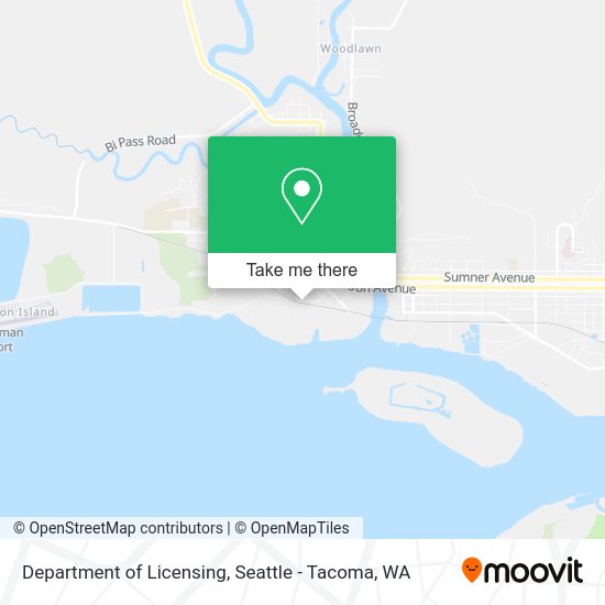 Department of Licensing map