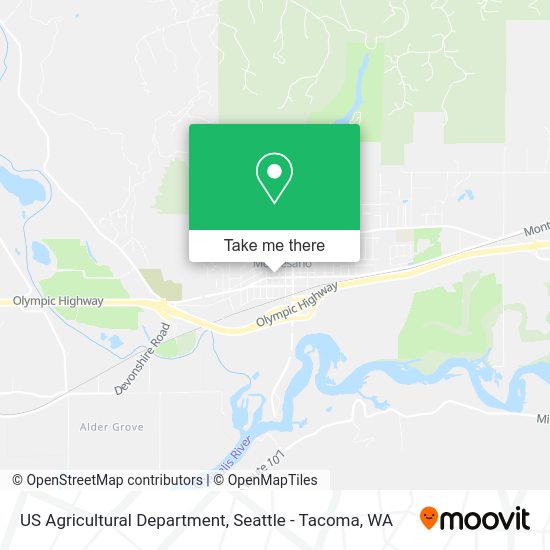 Mapa de US Agricultural Department