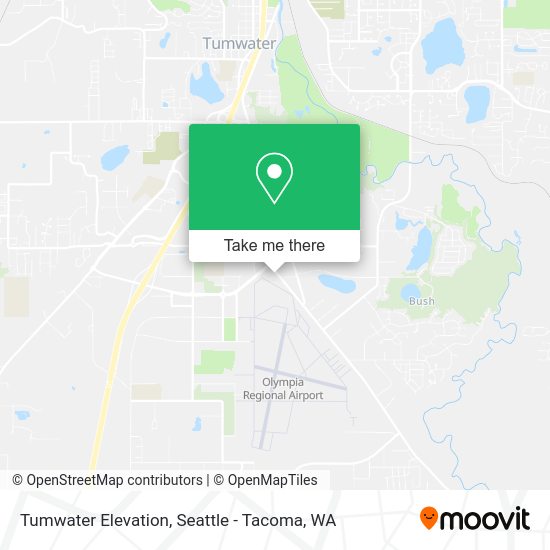 Tumwater Elevation map