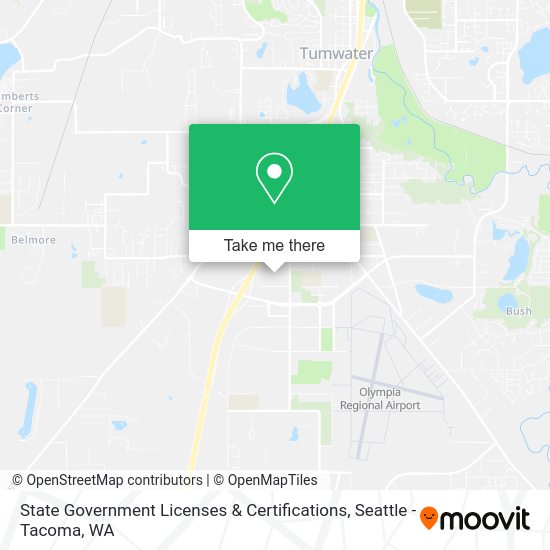 State Government Licenses & Certifications map