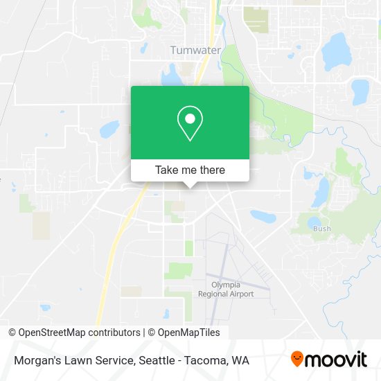 Morgan's Lawn Service map