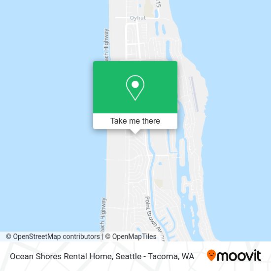 Ocean Shores Rental Home map