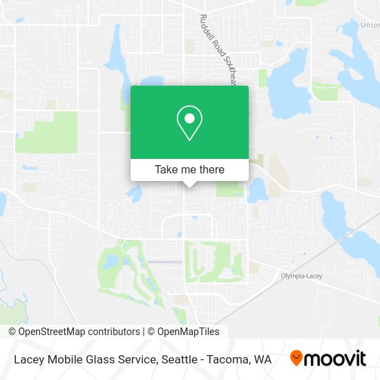Lacey Mobile Glass Service map