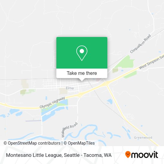 Mapa de Montesano Little League
