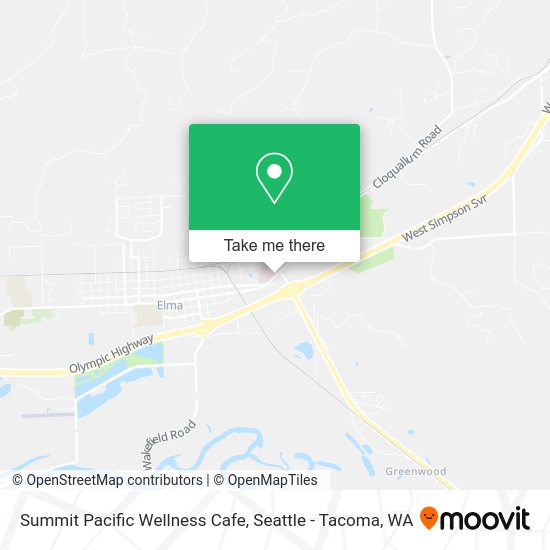 Summit Pacific Wellness Cafe map