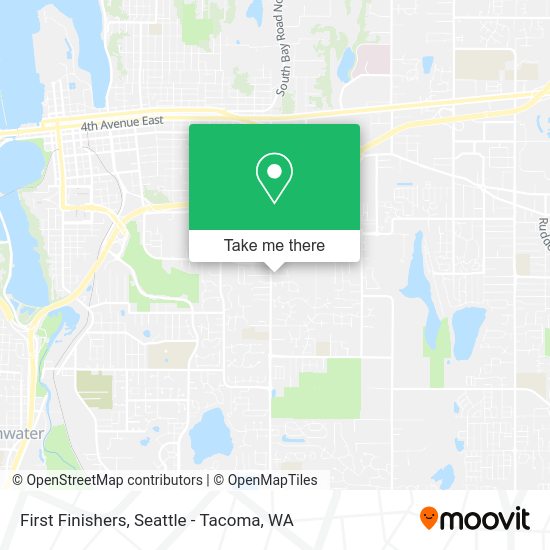 First Finishers map