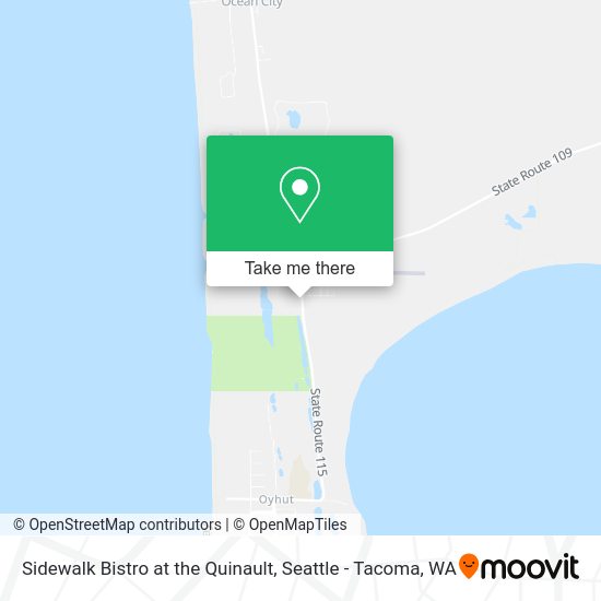 Mapa de Sidewalk Bistro at the Quinault