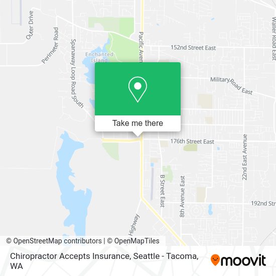 Mapa de Chiropractor Accepts Insurance