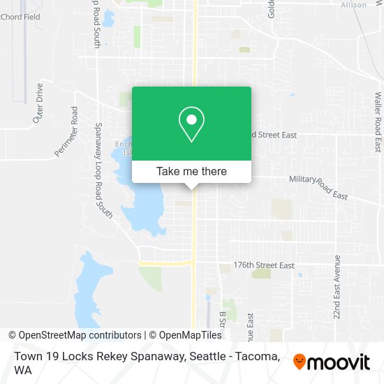 Town 19 Locks Rekey Spanaway map