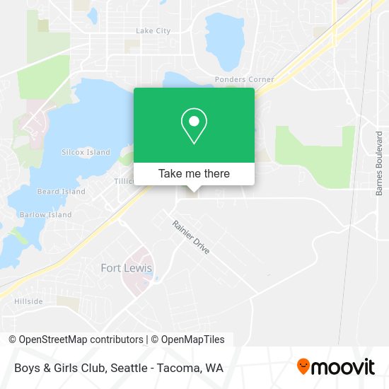 Boys & Girls Club map