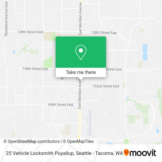 25 Vehicle Locksmith Puyallup map