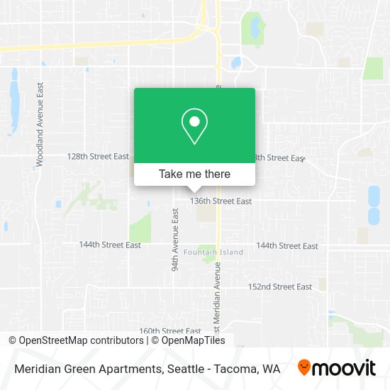 Mapa de Meridian Green Apartments