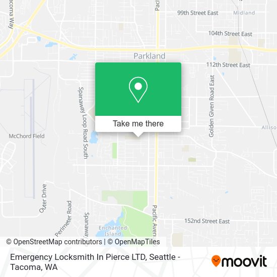 Mapa de Emergency Locksmith In Pierce LTD