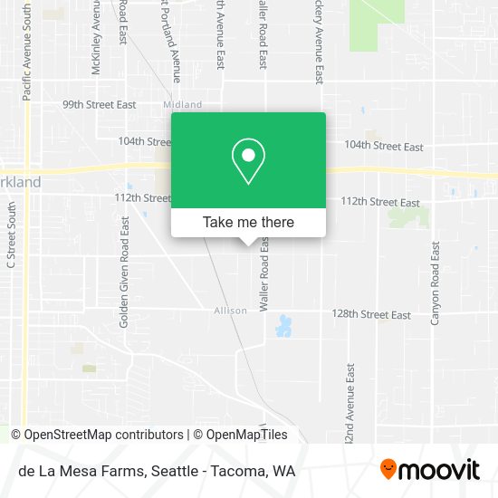 Mapa de de La Mesa Farms