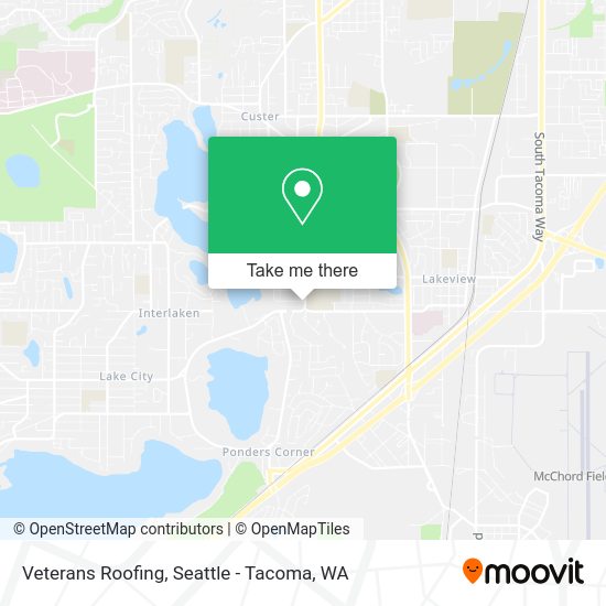 Veterans Roofing map