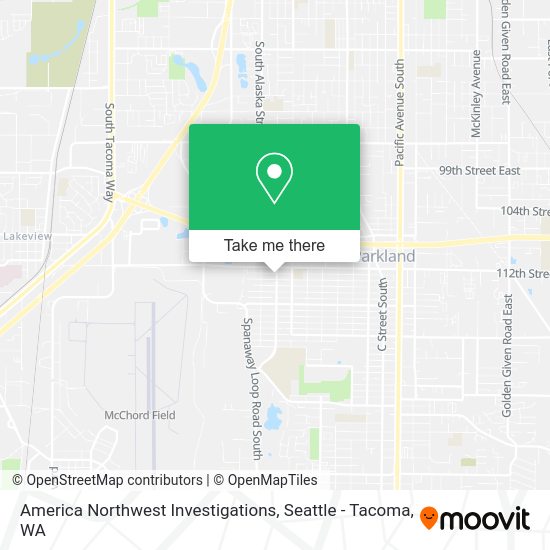 Mapa de America Northwest Investigations