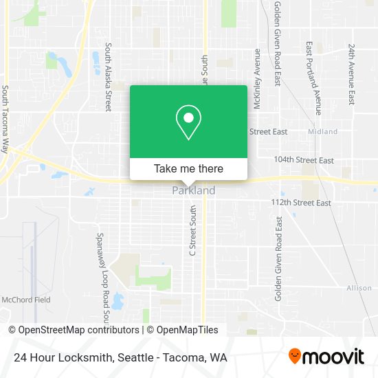 Mapa de 24 Hour Locksmith