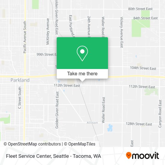 Fleet Service Center map