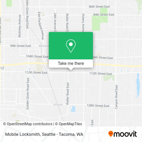 Mapa de Mobile Locksmith