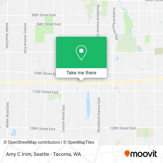 Amy C Irvin map