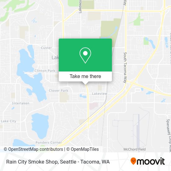 Mapa de Rain City Smoke Shop