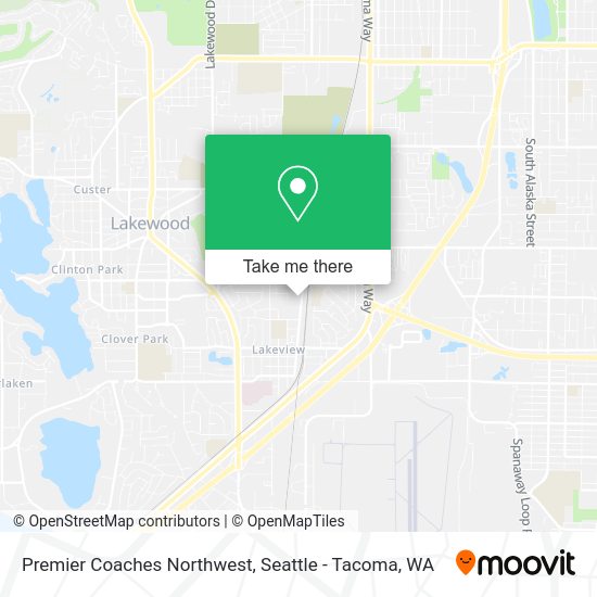 Premier Coaches Northwest map