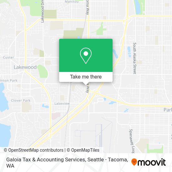 Mapa de Galoia Tax & Accounting Services