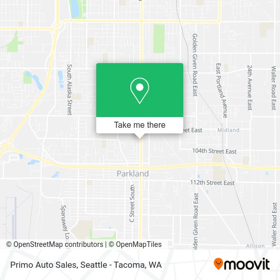 Primo Auto Sales map