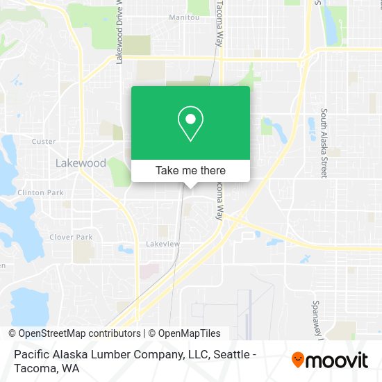 Mapa de Pacific Alaska Lumber Company, LLC