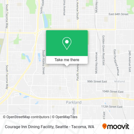 Mapa de Courage Inn Dining Facility