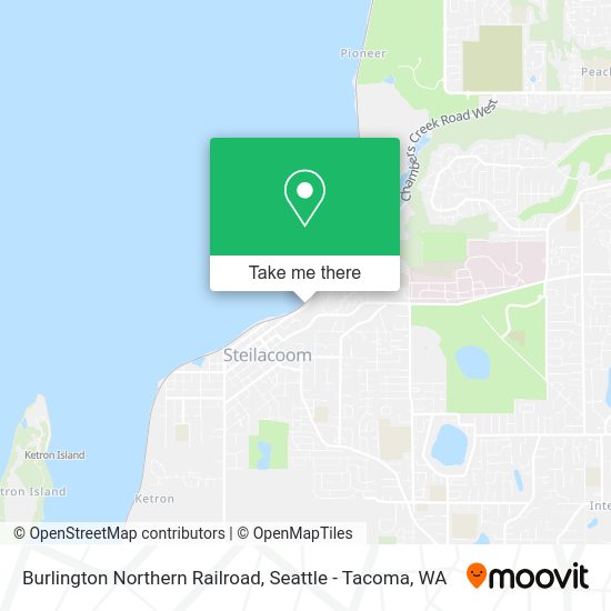 Mapa de Burlington Northern Railroad