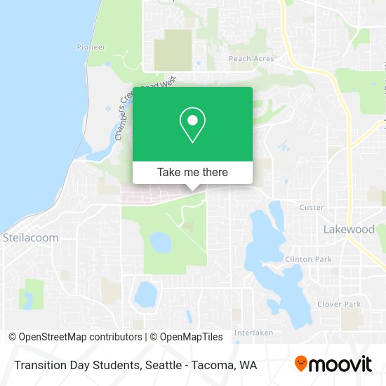 Transition Day Students map