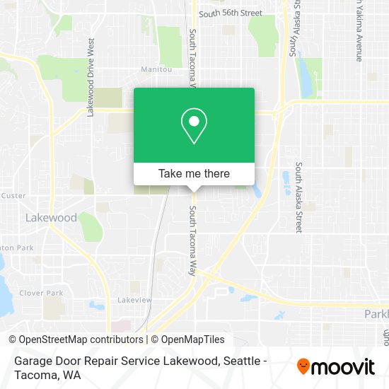 Garage Door Repair Service Lakewood map