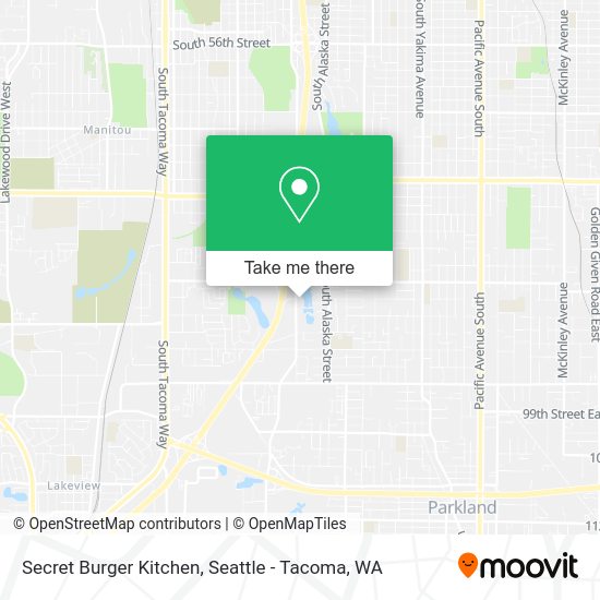 Secret Burger Kitchen map