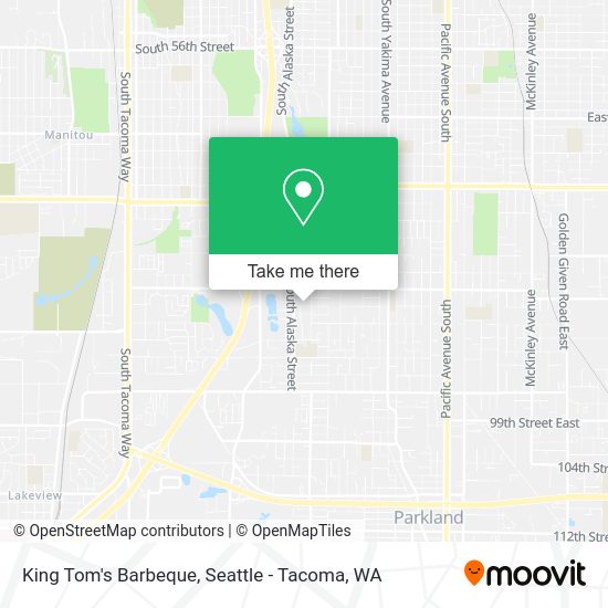 King Tom's Barbeque map